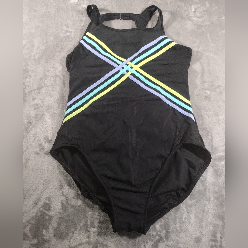 Miraclesuit One Piece Swimsuit Womens Size 16 Black